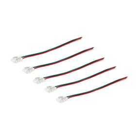 G.W.S LED Wholesale Strip Connectors 10mm / 5 3 Pin 1 End Wire Connector For Pixel LED COB Strip Lights