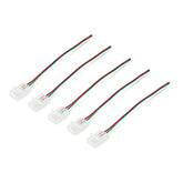 G.W.S LED Wholesale Strip Connectors 10mm / 5 3 Pin 1 End Wire Connector For Pixel LED Strip Lights