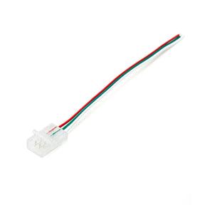 G.W.S LED Wholesale Strip Connectors 10mm / 5 3 Pin 1 End Wire Connector For Pixel LED Strip Lights