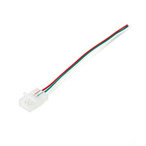 G.W.S LED Wholesale Strip Connectors 10mm / 5 3 Pin 1 End Wire Connector For Pixel LED Strip Lights
