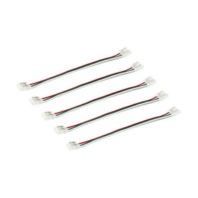 G.W.S LED Wholesale Strip Connectors 10mm / 5 3 Pin 2 End Wire Connector For Pixel LED COB Strip Lights