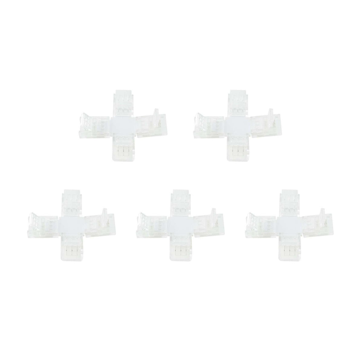 G.W.S LED Wholesale Strip Connectors 10mm / 5 3 Pin X Shape Connector For Pixel LED Strip Lights