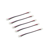 G.W.S LED Wholesale Strip Connectors 10mm / 5 4 Pin 2 End Wire Connector For RGB LED COB Strip Lights
