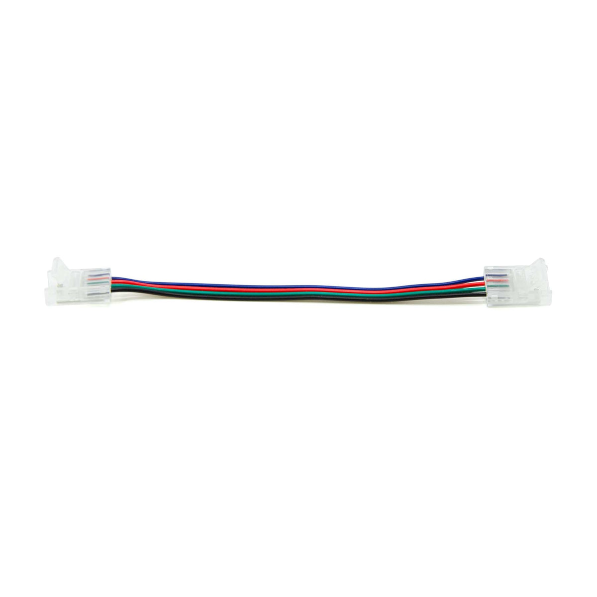 G.W.S LED Wholesale Strip Connectors 10mm / 5 4 Pin 2 End Wire Connector For RGB LED Strip Lights