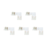 G.W.S LED Wholesale Strip Connectors 10mm / 5 4 Pin L Shape Connector For RGB LED COB Strip Lights