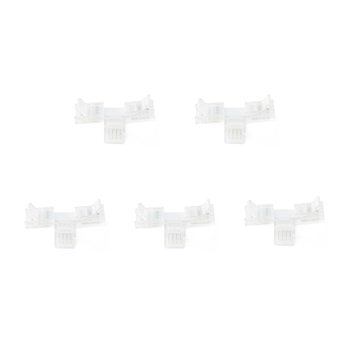 G.W.S LED Wholesale Strip Connectors 10mm / 5 4 Pin T Shape Connector For RGB LED Strip Lights