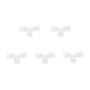 G.W.S LED Wholesale Strip Connectors 10mm / 5 4 Pin T Shape Connector For RGB LED Strip Lights