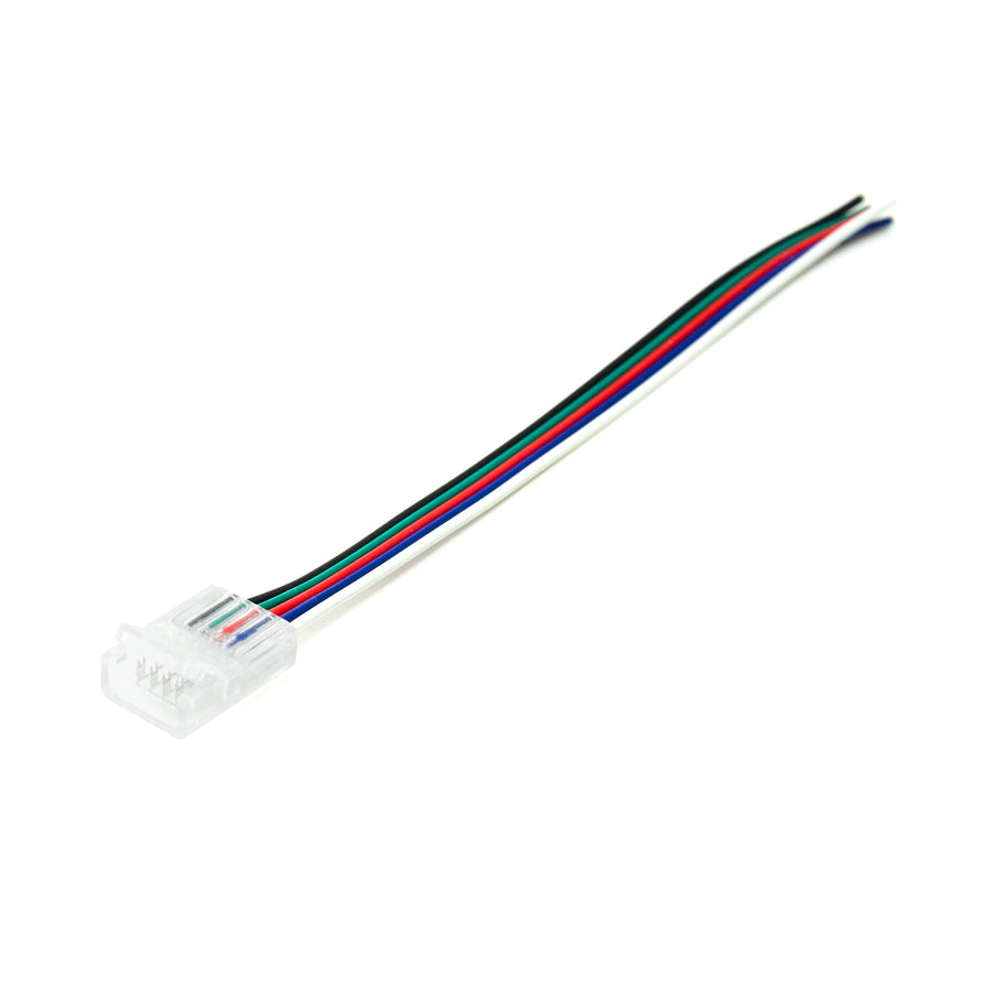 YUTOKEER 5-Pin RGBW LED-Streifen Stecker – Lötfreier Verbinder Für 12 Mm 5050 RGBW/RGBWW LED-Bänder
