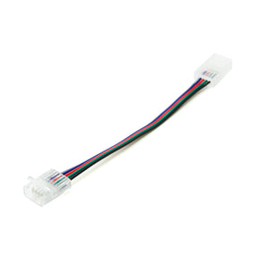 G.W.S LED Wholesale Strip Connectors 12mm / 5 5 Pin 2 End Wire Connector For RGBW/RGBWW LED Strip Lights