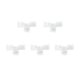 G.W.S LED Wholesale Strip Connectors 12mm / 5 5 Pin T Shape Connector For RGBW/RGBWW LED Strip Lights