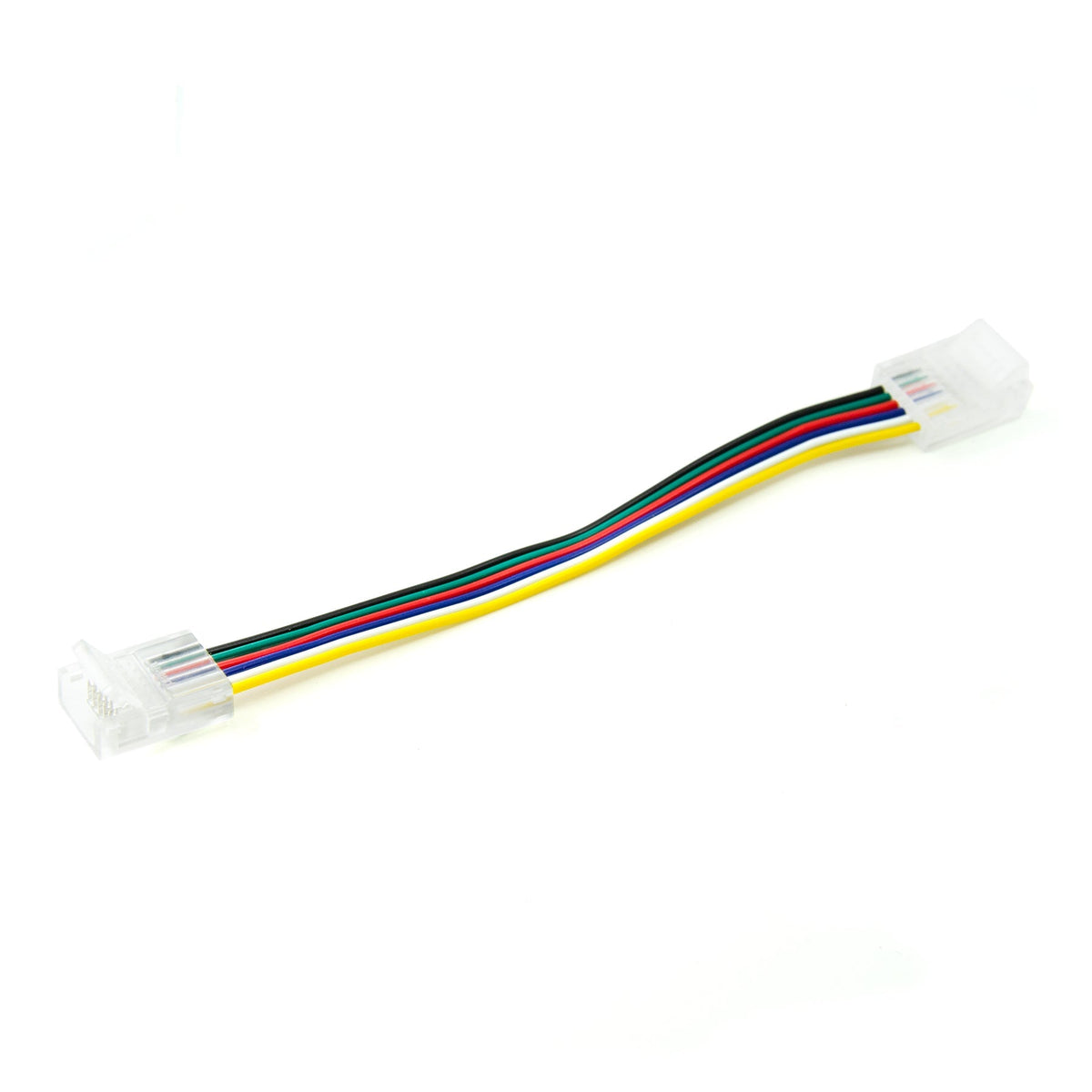 G.W.S LED Wholesale Strip Connectors 12mm / 5 6 Pin 2 End Wire Connector For RGBCCT LED Strip Lights