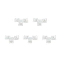 6 Pin Solderless T Shape Connector For RGB+CCT LED Strip Lights