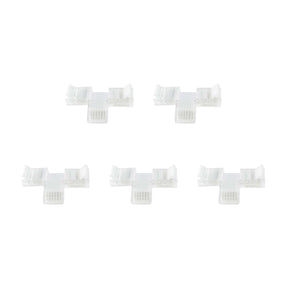 G.W.S LED Wholesale Strip Connectors 12mm / 5 6 Pin T Shape Connector For RGBCCT LED Strip Lights