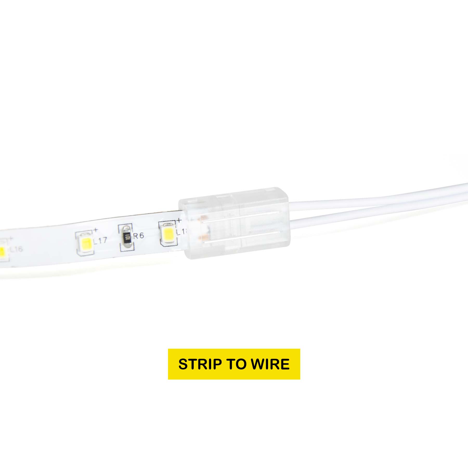 G.W.S LED Wholesale Strip Connectors 2 Pin Straight Connector For Single Colour LED Strip Lights