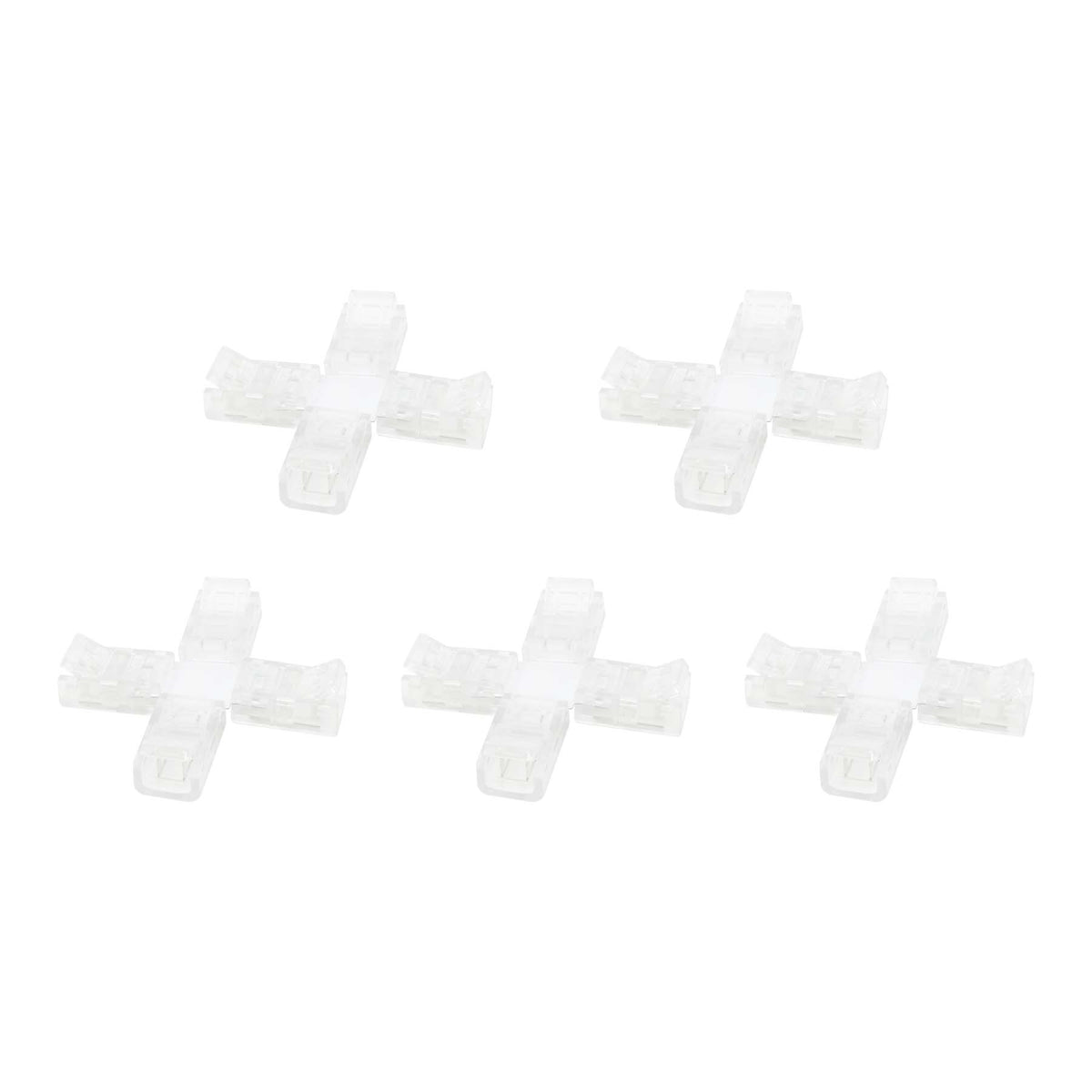 G.W.S LED Wholesale Strip Connectors 2 Pin X Shape Connector For Single Colour LED Strip Lights