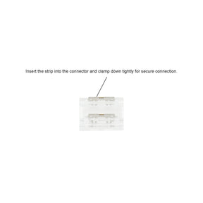 G.W.S LED Wholesale Strip Connectors Straight Connector For Single Colour LED COB Strip Lights